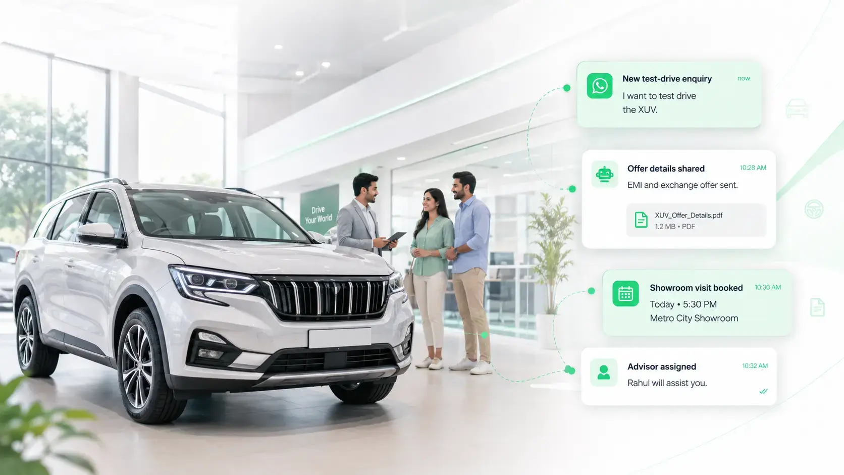 Peacock Cars Scales Monthly Test Drive Bookings to 300+ with Instant Advisor Routing