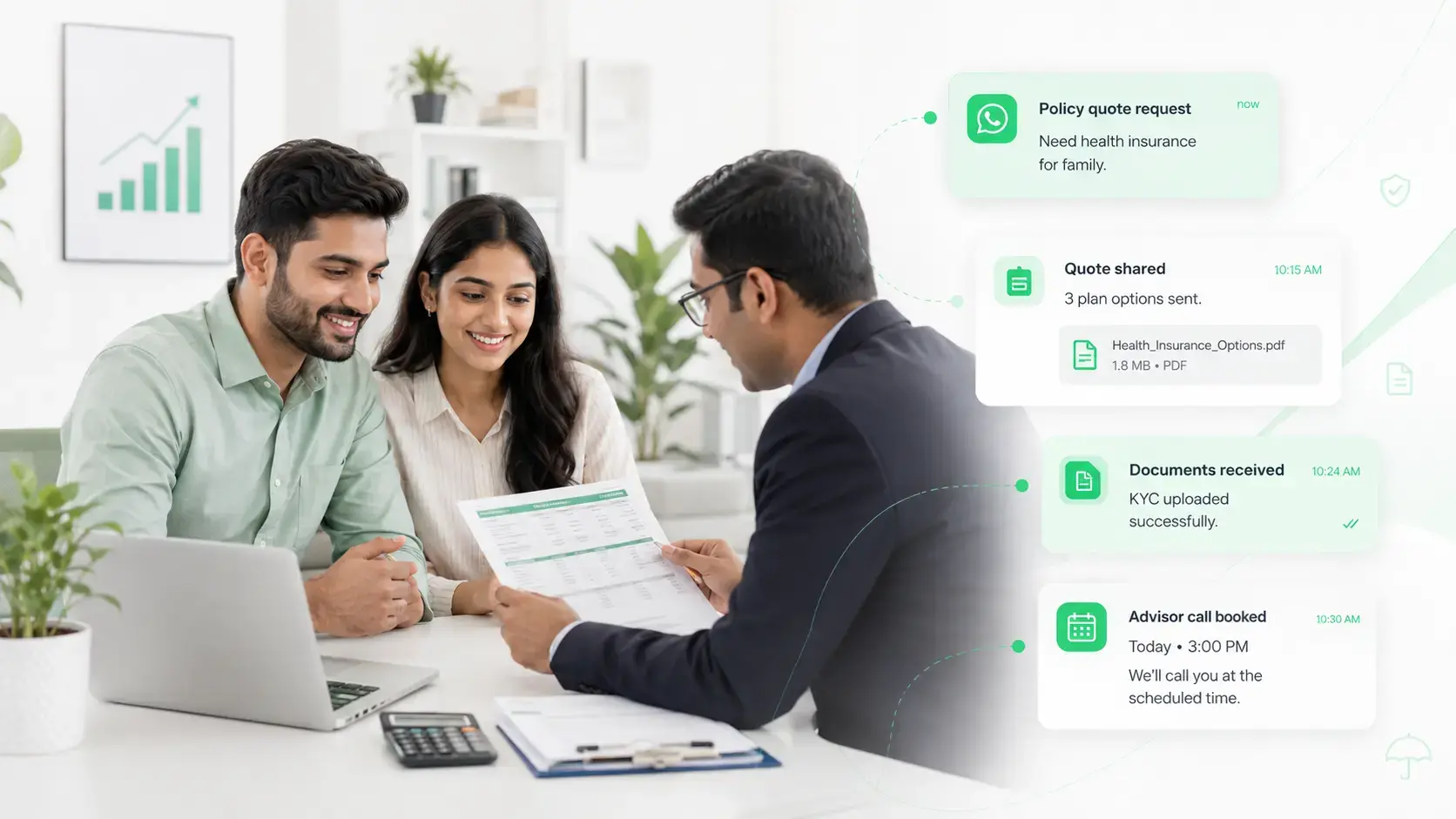 Ideal Ocean Achieves 42% Higher Policy Renewals with Automated WhatsApp Document Chasing